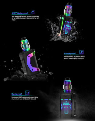 Geek Vape Aegis X Stealth Black Kit Box Mod 5ml