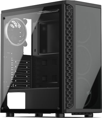 SilentiumPC Signum SG1X TG RGB Gaming Midi Tower Κουτί Υπολογιστή με Πλαϊνό Παράθυρο Μαύρο