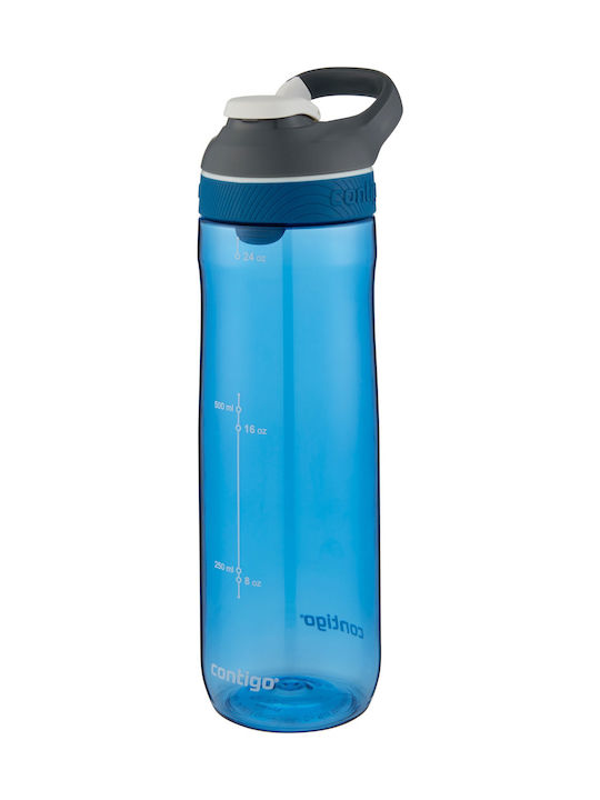 Contigo Autoseal Cortland Sport Plastic Water Bottle 700ml Blue