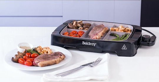 Beldgray Tabletop Grătar Electric Grătar 1500W cu Termostat Reglabil