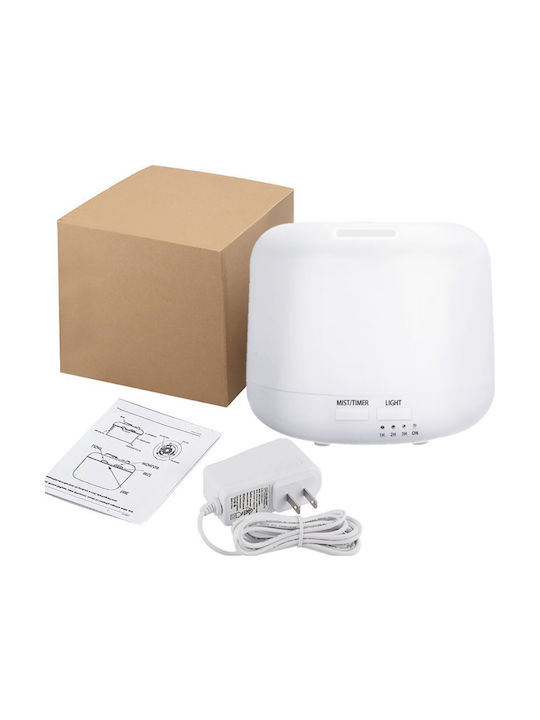 Led Ultrasonic Aromatherapy Diffuser 1301/5G with Timer White 300ml