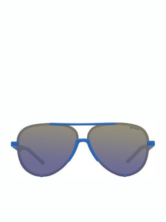 Polaroid Sonnenbrillen mit Blau Rahmen und Gray Verlaufsfarbe Polarisiert Linse PLD6017/S ZDI/PW