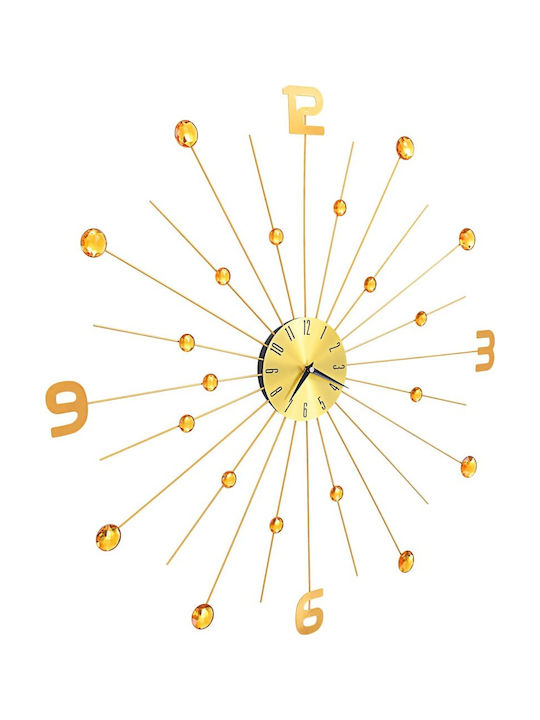 vidaXL Wall Clock Metallic Gold Ø70cm