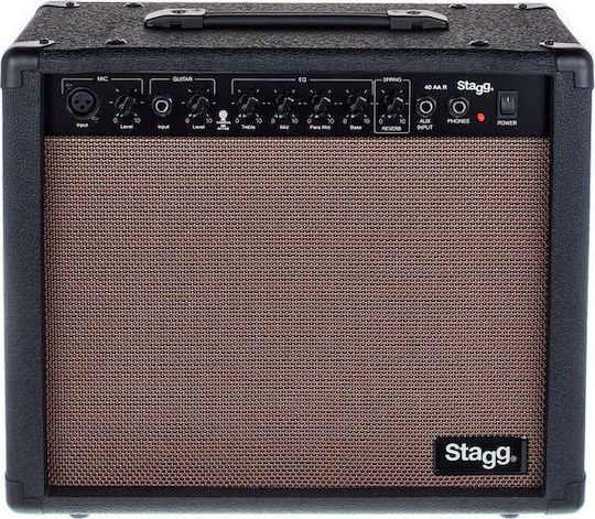 Stagg 40 AA R Acoustic Combo Ενισχυτής Ακουστικών Οργάνων 1 x 10" 40W Μαύρος
