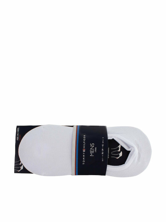 Tommy Hilfiger Ανδρικές Μονόχρωμες Κάλτσες Λευκές 2Pack