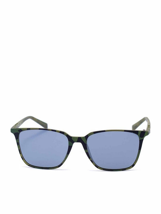 Italia Independent Men's Sunglasses with Green Plastic Frame and Blue Lens 0039.035.000