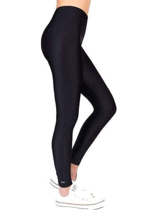 Jacqueline Shiny Women's Long Everyday Legging Shiny Black