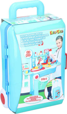 Eddy Toys Kids Medical Set Doctor Playset Trolley