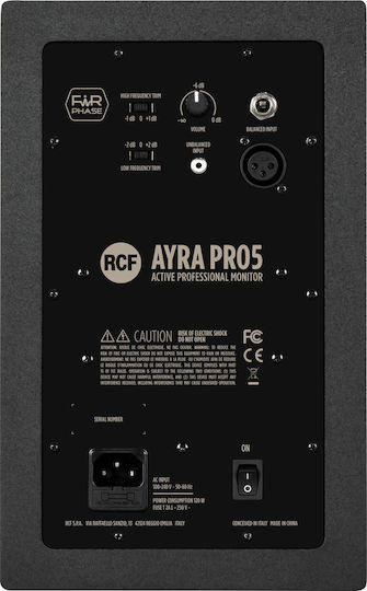 RCF Ayra Pro5 Studio Active Speaker 2 No of Drivers 100W Black (Piece)