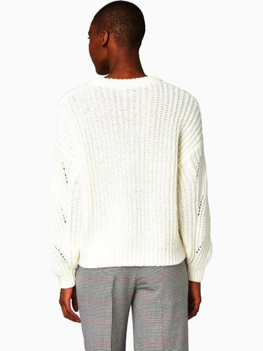 Tom Tailor Damen Langarm Pullover Weiß 1013939-10315