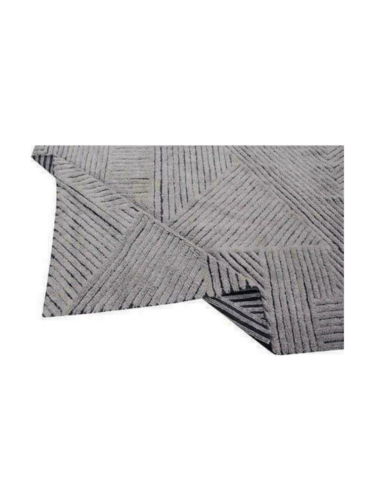 Lorena Canals Black Chia Handmade Kids Rug Wool Gri 170x240cm