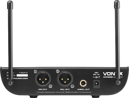 Vonyx WM82B Set Wireless Δυναμικό Microphone Head for Vocals