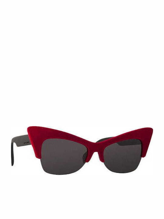 Italia Independent Women's Sunglasses with Red Plastic Frame