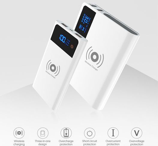 Crony YC-008 Power Bank 5000mAh with 2 USB-A Ports Quick Charge 3.0 White