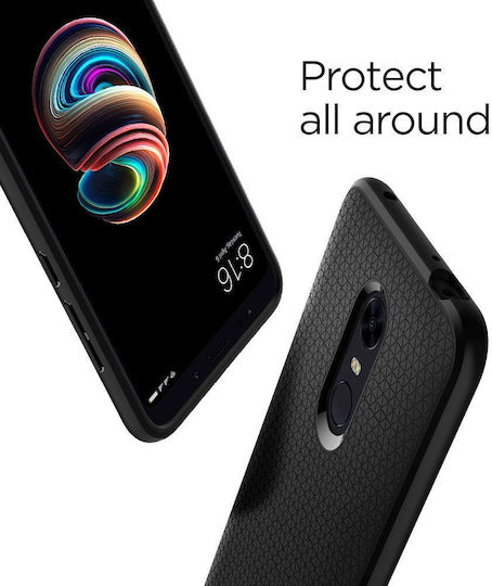 Spigen Liquid Air Back Cover Σιλικόνης Μαύρο (Redmi 5 Plus)