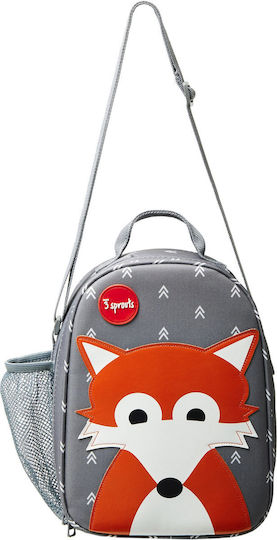 3 Sprouts Ilufox Термо Чанта За Храна За През Рамо 3.5 Литра Сива 20.3x9.5x26.7см