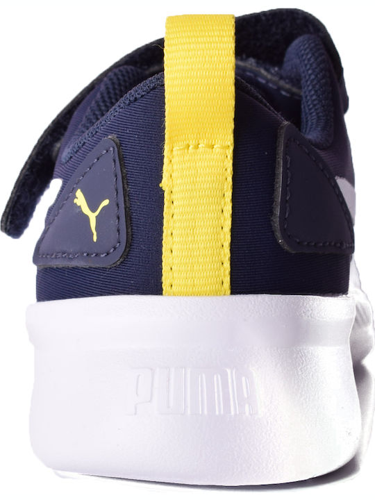 Flyer Runner V Inf Kids Sports Shoes Running with Hoop & Loop Closure Navy Blue