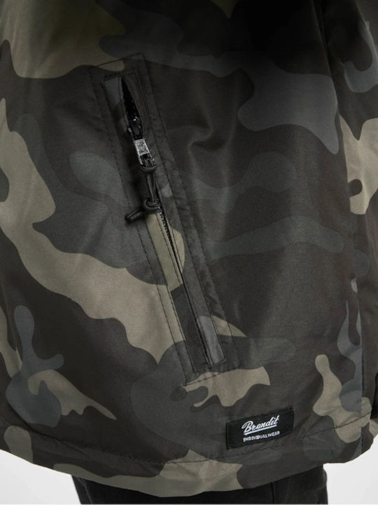 Frontzip Winter Jacket Waterproof and Windproof Darkcamo