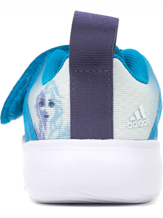 Fortarun Fortarun X Frozen Kids Sports Shoes Running with Hoop & Loop Closure Bold Aqua / Purple Tint / Cloud White