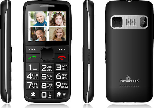 Powertech Sentry Eco PTM-18 Dual SIM Mobile with Large Buttons Black