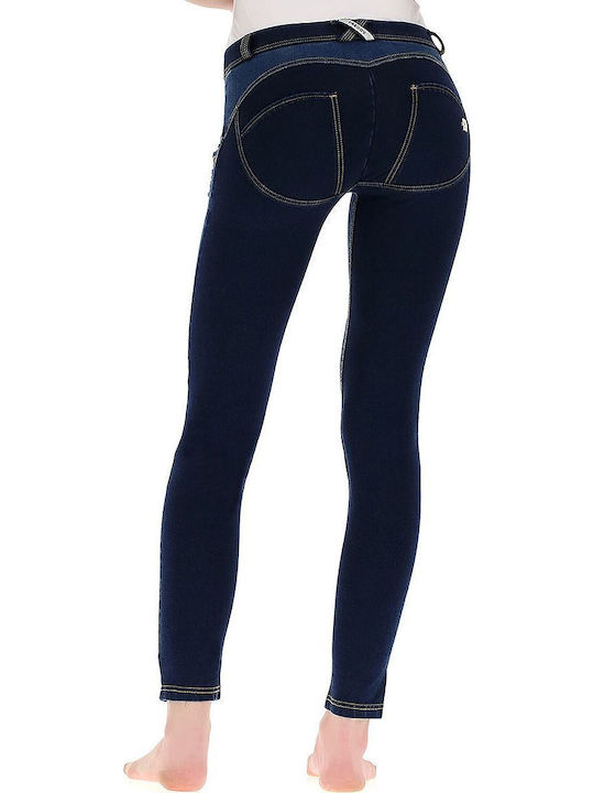 Wr.Up Skinny Regular Rise Women's Long Everyday Legging Push Up Blue