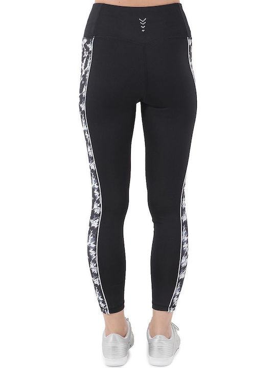 Super Fit 7/8 Καθημερινό Γυναικείο Cropped Κολάν Μαύρο