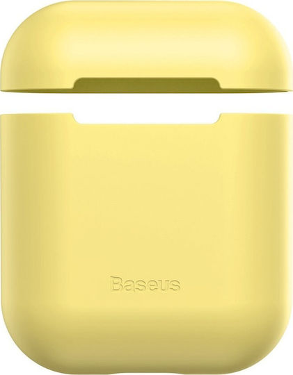 Baseus Ultrathin Series Case Silicone in Yellow color for Apple AirPods 1 / AirPods 2