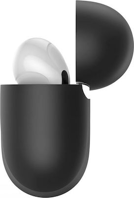 Baseus Shell Θήκη Σιλικόνης σε Μαύρο χρώμα για Apple AirPods Pro