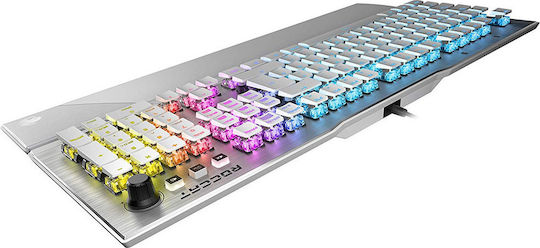 Roccat Vulcan 122 AIMO Gaming Mechanische Tastatur mit Titan taktil Schaltern und RGB-Beleuchtung (Englisch US) Weiß