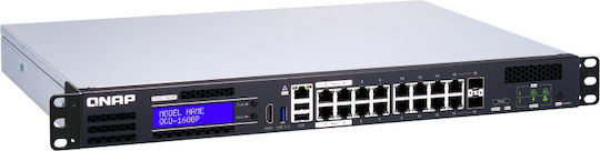 QNap QGD-1600P-4G Managed L2 PoE+ Switch με 14 Θύρες Ethernet και 2 SFP Θύρες