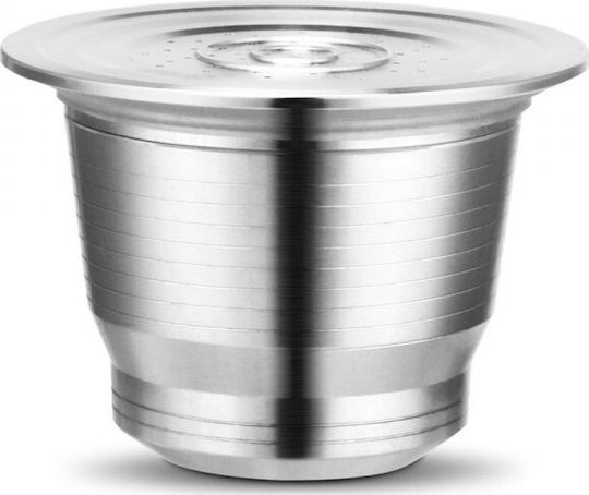 Boobam Refillable Capsule Stainless Steel Stainless steel Compatible with Machine Nespresso 1caps,tobolek