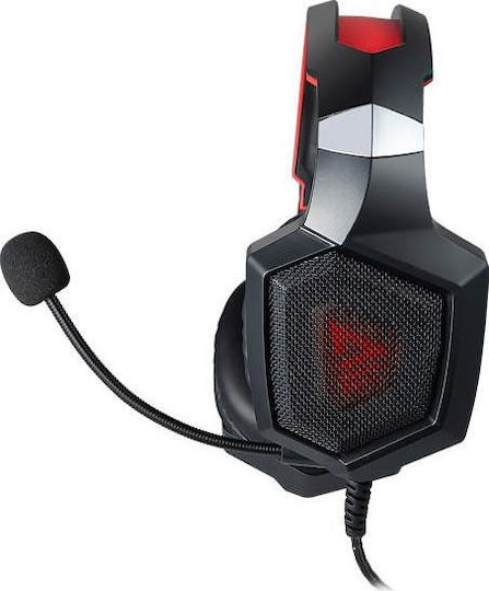 Savio Forge Über Ohr Gaming-Headset mit Verbindung 3,5mm / USB Schwarz