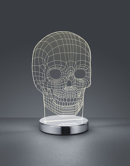 Trio Lighting Lămpi Decorative Pentru Masă Skull LED Bianco Reglabil Iluzie 3D 12x12x21cm