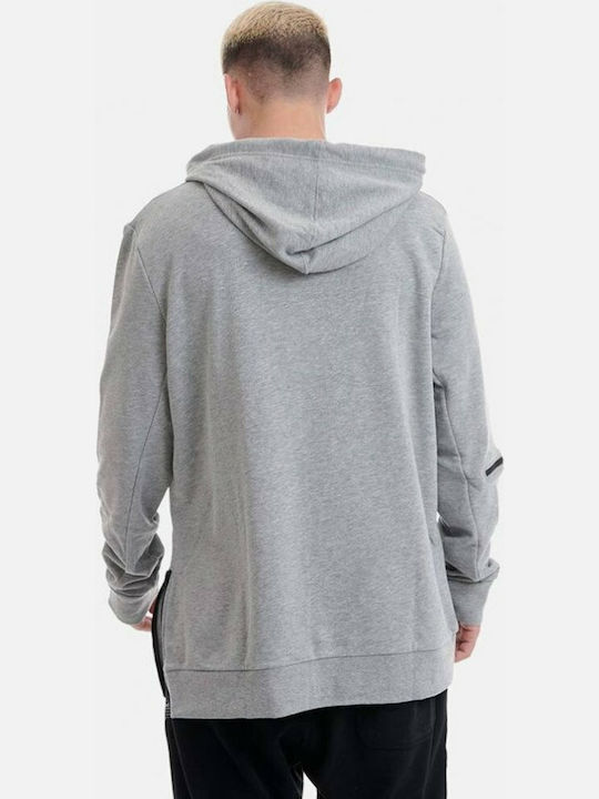 BodyTalk 1192-951525 Men's Sweatshirt with Hood and Pockets Grey Melange 1192-951525-54680