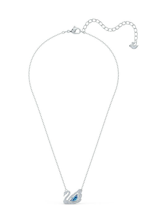 Swarovski Dancing Swan Necklace Blue
