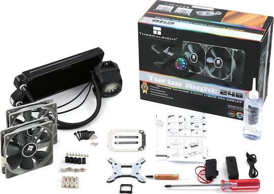 Thermalright Thermalright Turbo Right 240 C Water Cooling System AIO CPU with 2 120mm Fans and RGB Lighting