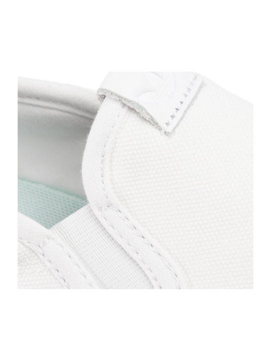 Nizza Stoff Herren Slip-Ons Cloud White