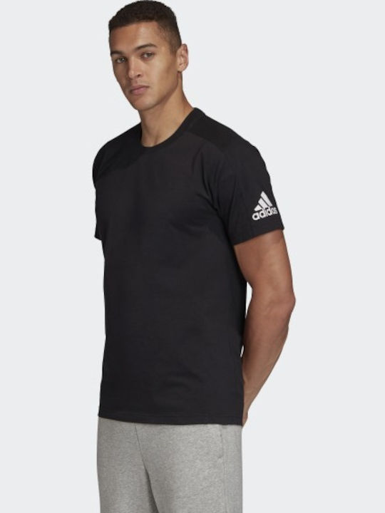 Adidas Must Haves Ανδρικό T-shirt Μαύρο Μονόχρωμο