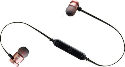 Ipipoo iL93BL In-ear Bluetooth Handsfree Earphones with Sweat Resistance Rose Golά