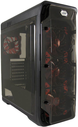 LC-Power Gaming 988 Midi Tower Κουτί Υπολογιστή με Πλαϊνό Παράθυρο Μαύρο