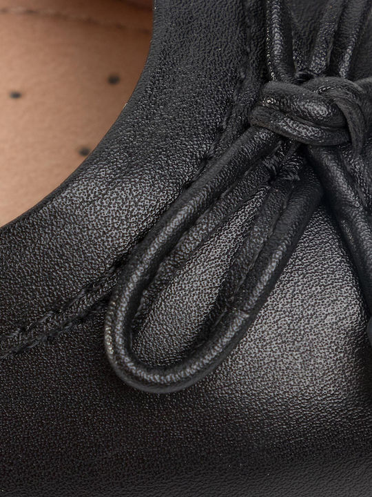 Leather Ballerinas D Charlene B Black