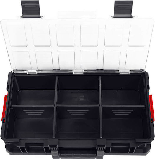 Qbrick Tool Compartment Organiser 6 Slot Adjustable Black 53x31x12cm