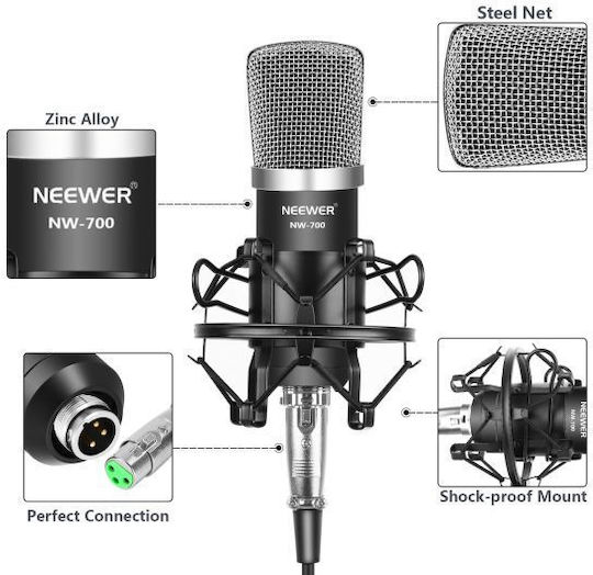 Neewer NW-700 Πυκνωτικό Μικρόφωνο 3.5mm