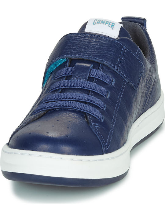 Runner Παιδικά Sneakers Ανατομικά με Σκρατς Navy Μπλε