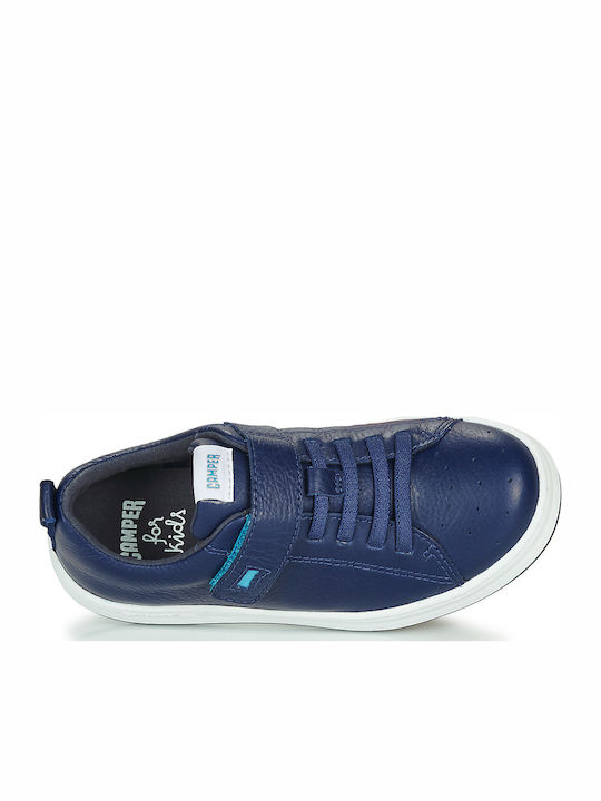 Runner Παιδικά Sneakers Ανατομικά με Σκρατς Navy Μπλε