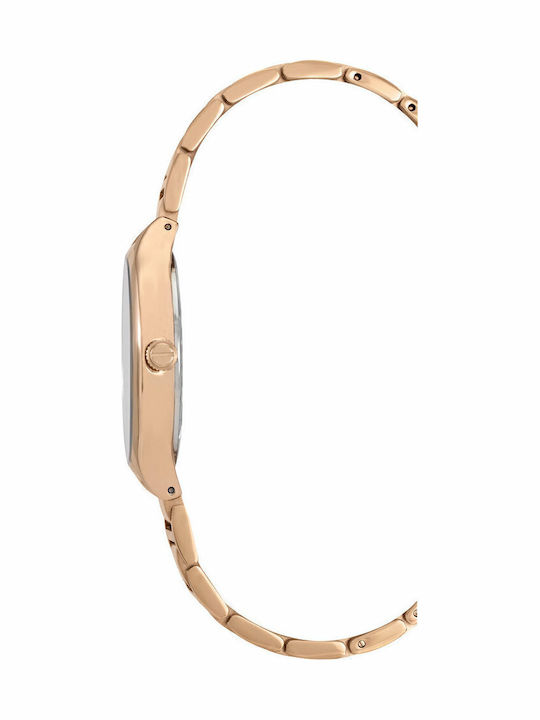 Kenneth Cole Ladies Crystals Γυναικείο Ρολόι 33mm Μπαταρίας με Ροζ Χρυσό Μεταλλικό Μπρασελέ