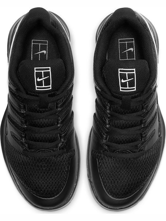 Court Vapor X Αθλητικά Παιδικά Παπούτσια Τέννις με Κορδόνια Black / White / Volt
