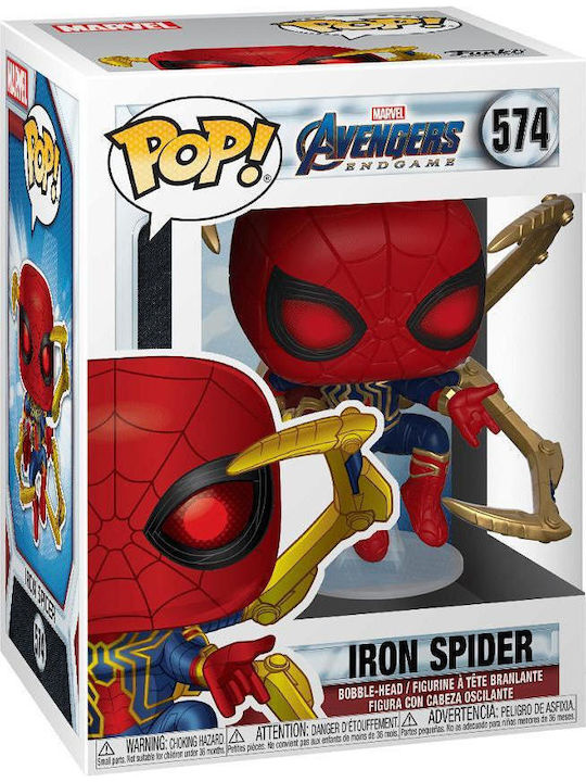 Funko Pop! Marvel: Endgame - Iron Spider with Nano Gauntlet Bobble-Head