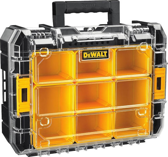 DEWALT TSTAK V Органайзер за инструменти 7 места с отстраняеми кутии Жълта 44x33.2x14.5см.