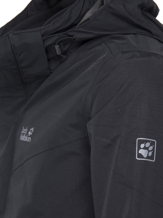 Geci Barbati Gotland 3 În 1 Sezon Iarna Hardshell Waterproof și cu protecție împotriva vântului Negru